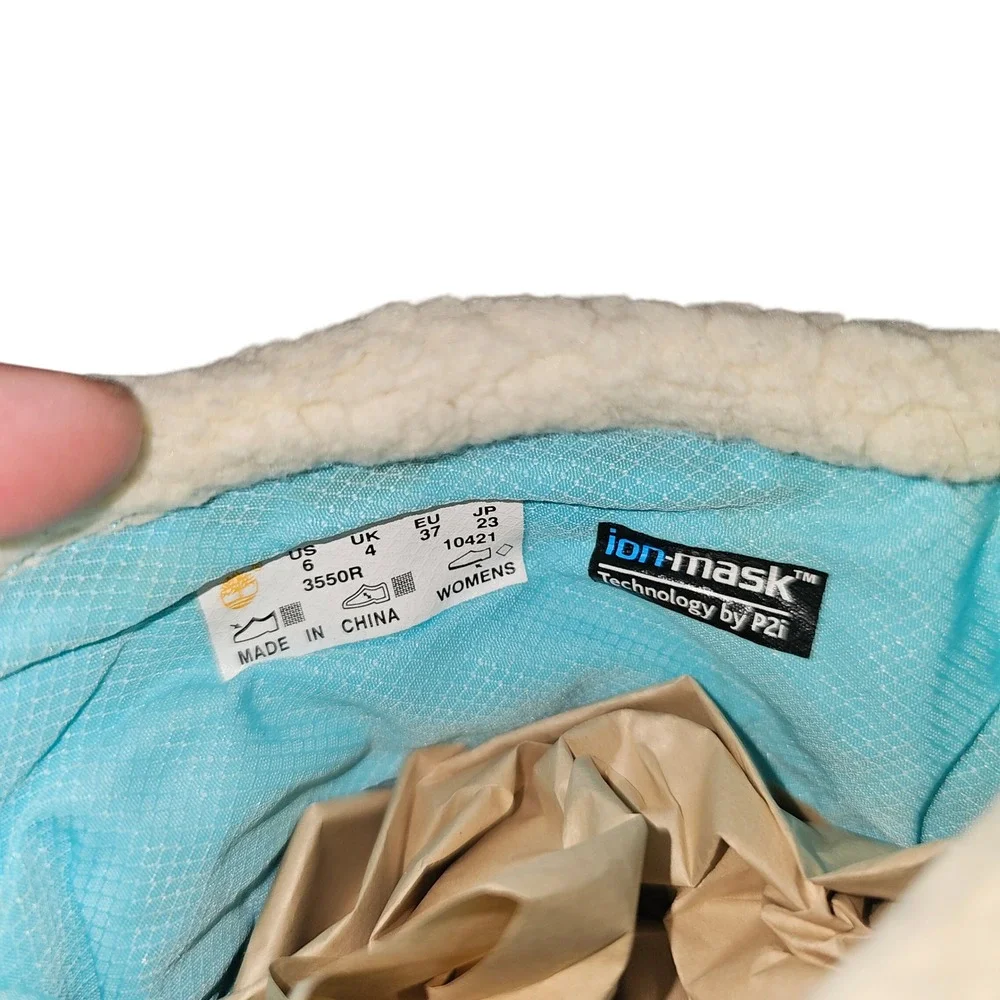 Timberland Snow Boots US 6 Plaid Waterproof PrimaLoft 400g Packable Winter‎ Camp